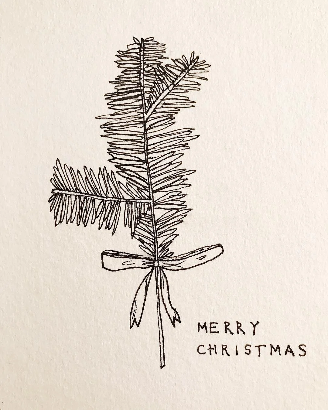 I experimented with colour for this Christmas card but decided to keep it simple ✨🎄
&bull;
&bull;
&bull;
&bull;
&bull;
&bull;
#christmas #christmascard #xmas #fir #firbranch #christmastree #bow #wishcard #card #diy #instart #art #drawing #sketching 