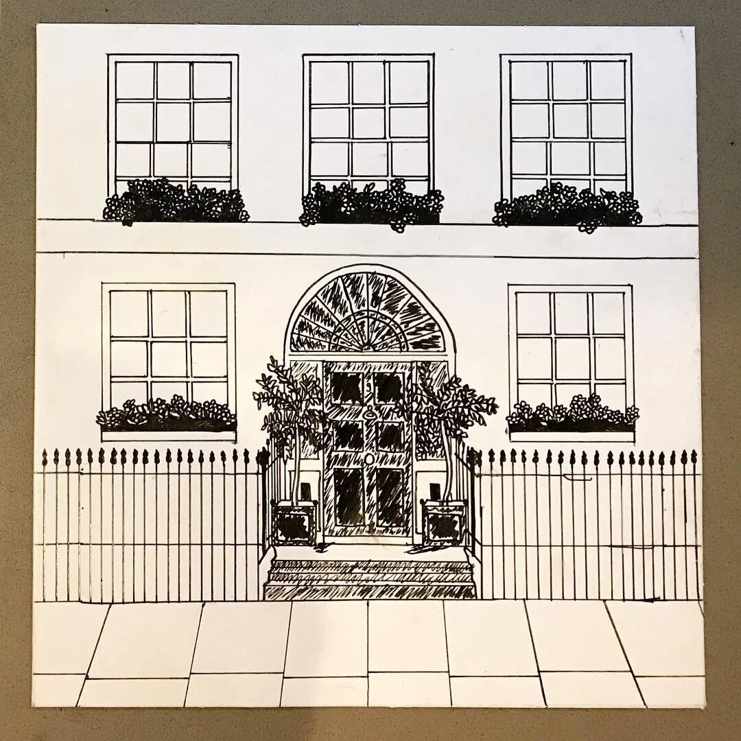 I can&rsquo;t believe how long this took me 🙈 inspired by a house in Marylebone via @housesofldn 🇬🇧 in @micronart pens. Do you guys think I should paint this to add some colour and distract from the kinks? 💕
&bull;
&bull;
&bull;
&bull;
&bull;
#dr