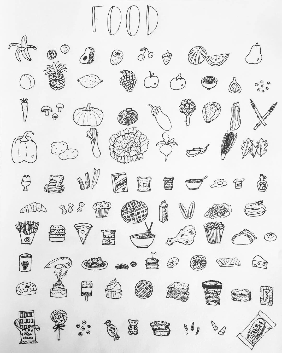 Food glossary in fine-tip pen
&bull;
&bull;
&bull;
&bull;
&bull;
#instart #art #drawing #sketching #sketch #doodles #doodling #pen #food #icons #foodgroups #create #creation #creative #vsco #vscocam