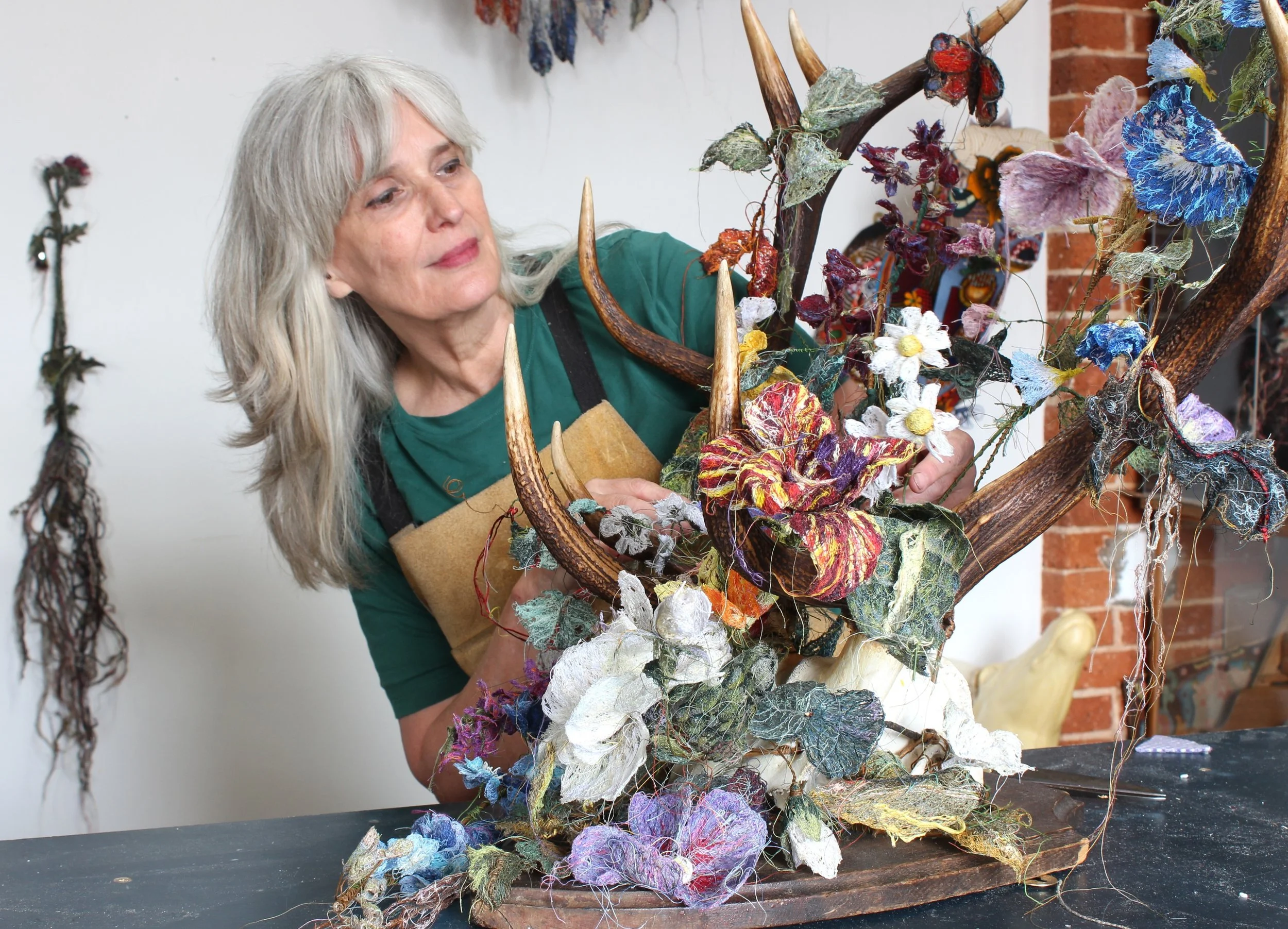 Carola van Dyke Flower Vanitas assembling.JPG