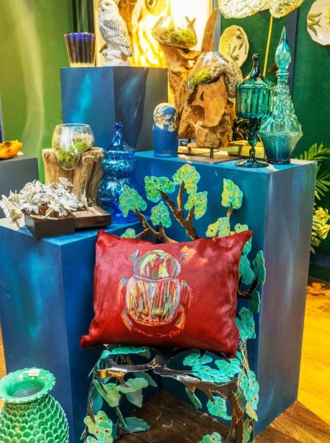  Beetle cushion as part of ‘The Secret Garden’ at Bergdorf Goodman  