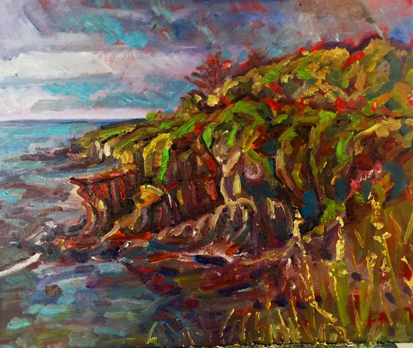 Storms approach the Cliffwalk