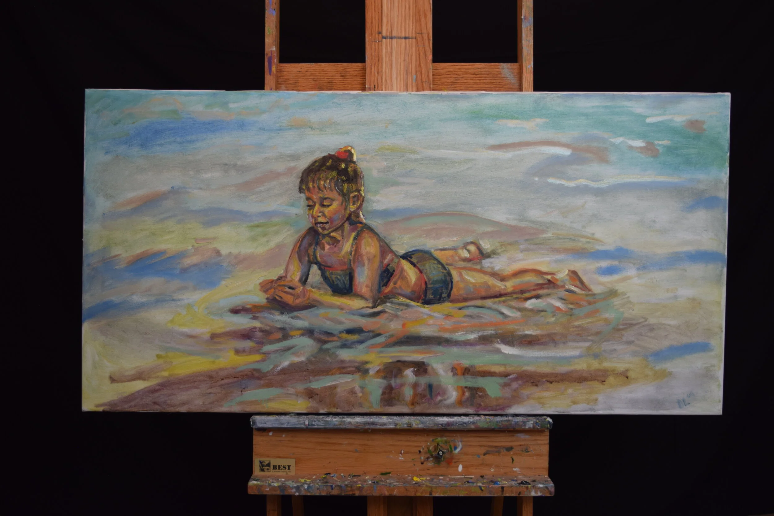 Focused on the beach