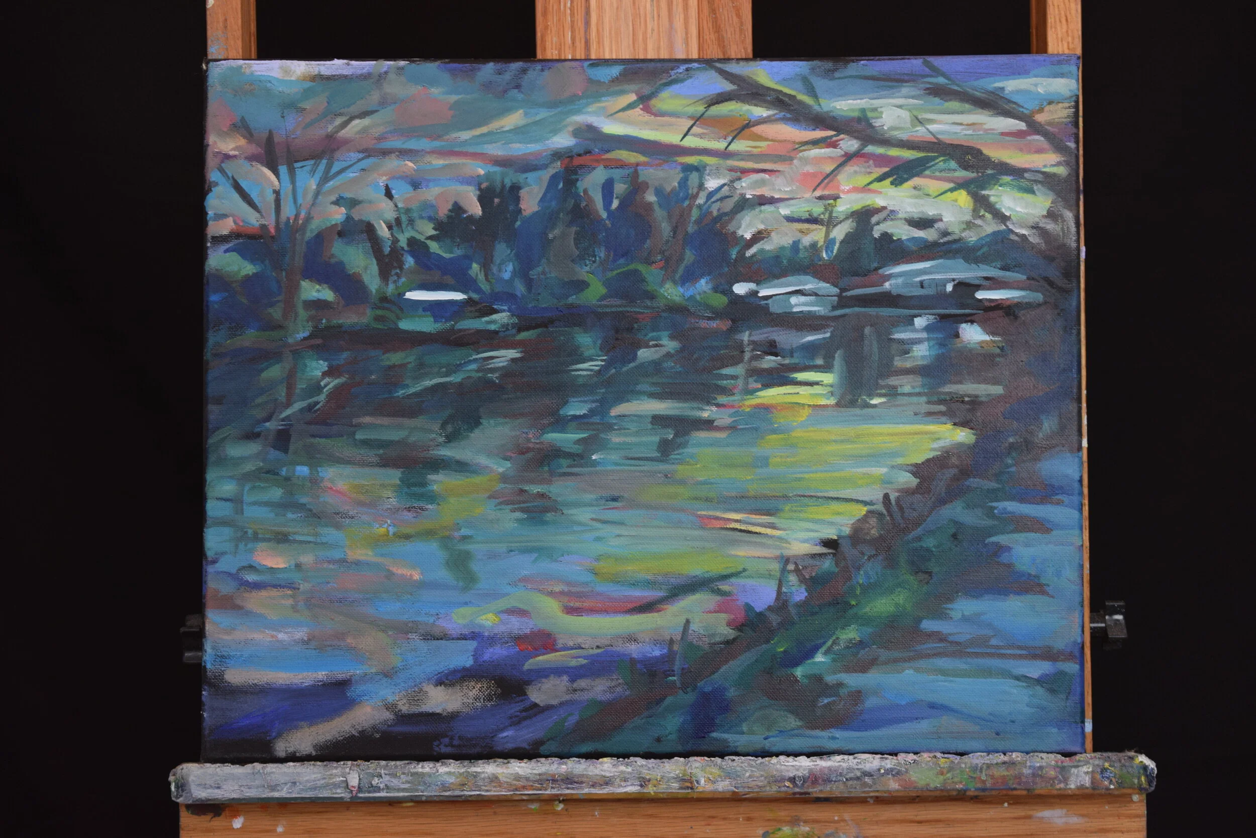 Buckingham Pond at Twilight