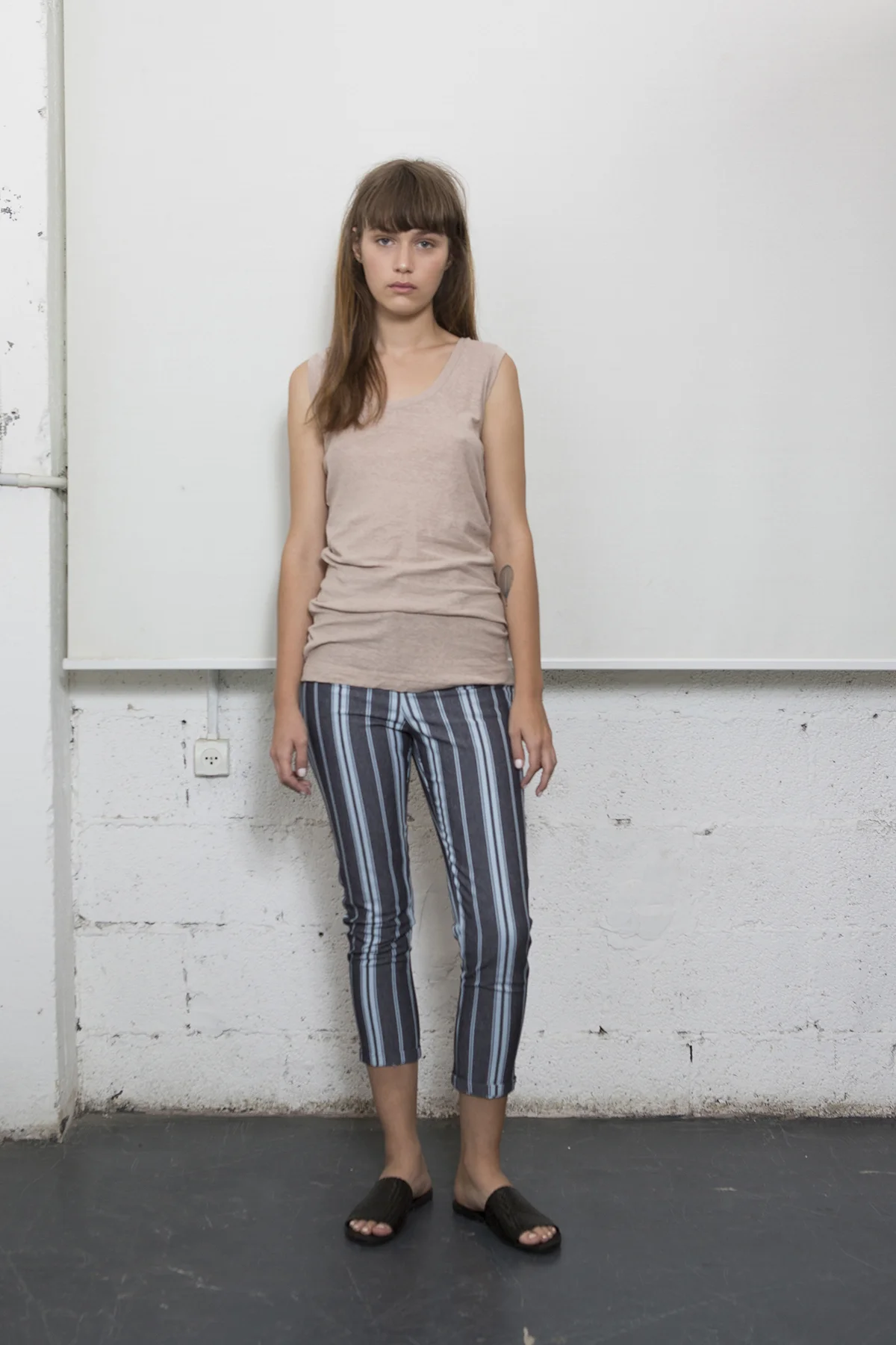 Slim Blue Stripe Denim Jeans