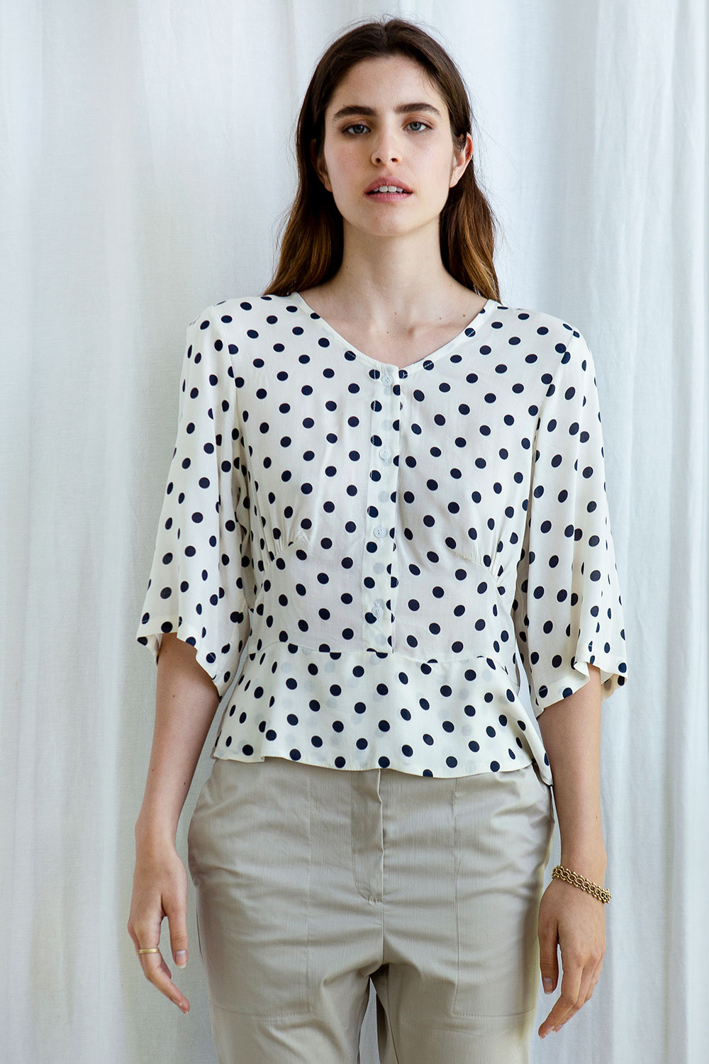 french dots blouse — Shirly Halperin