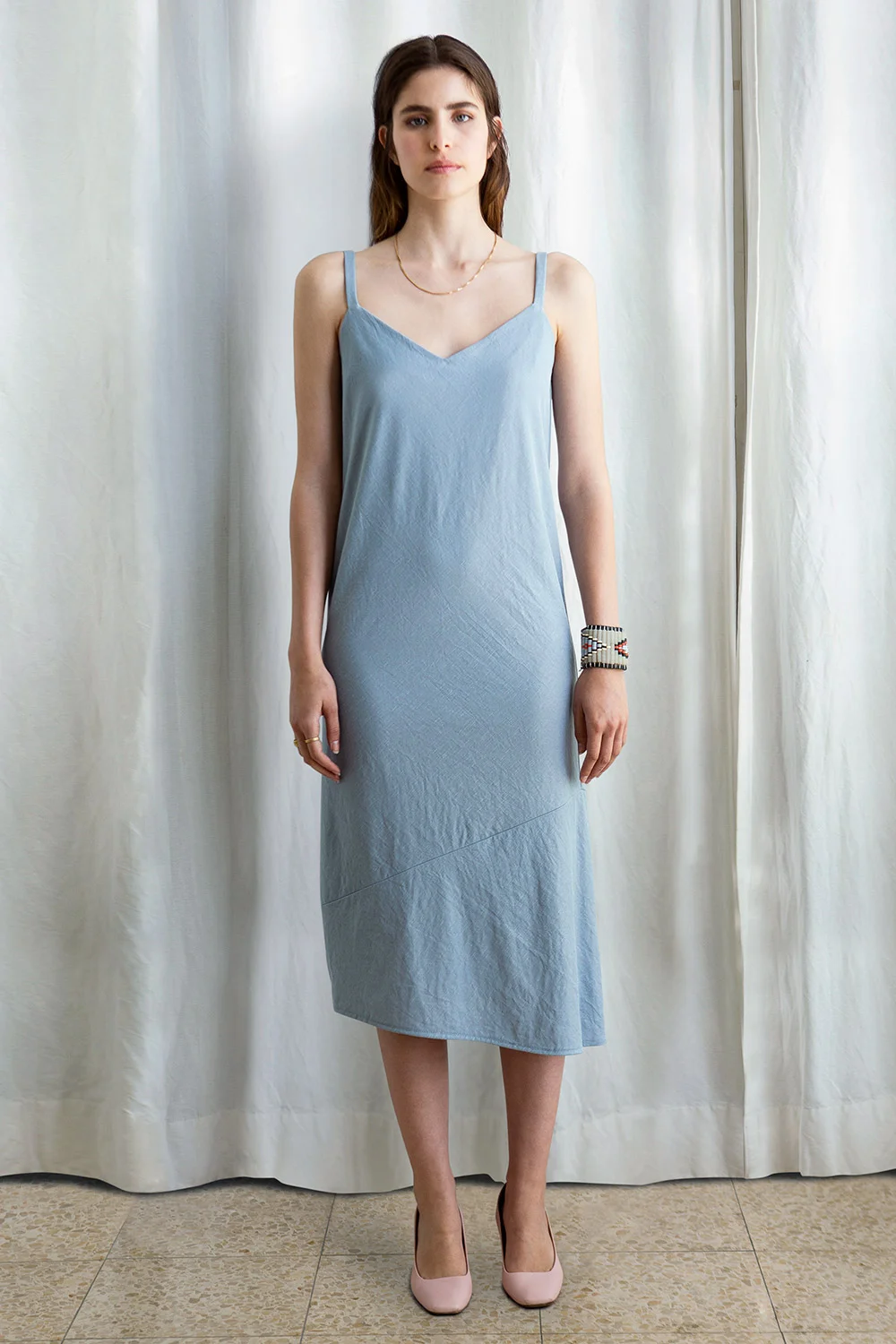 Midi Slip Dress/Bias Cut Strap Dress