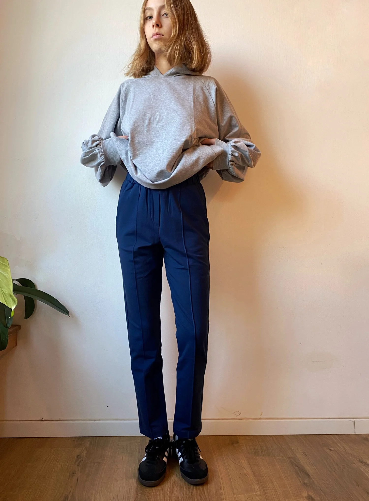Middle Stitch Track Cotton Sweatpants