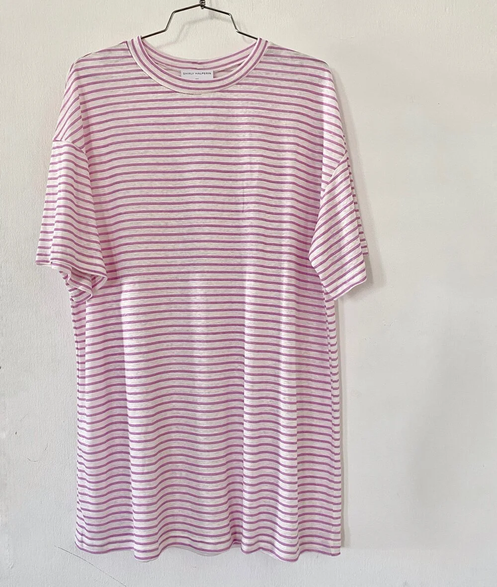 Shop Linen Striped Tshirt