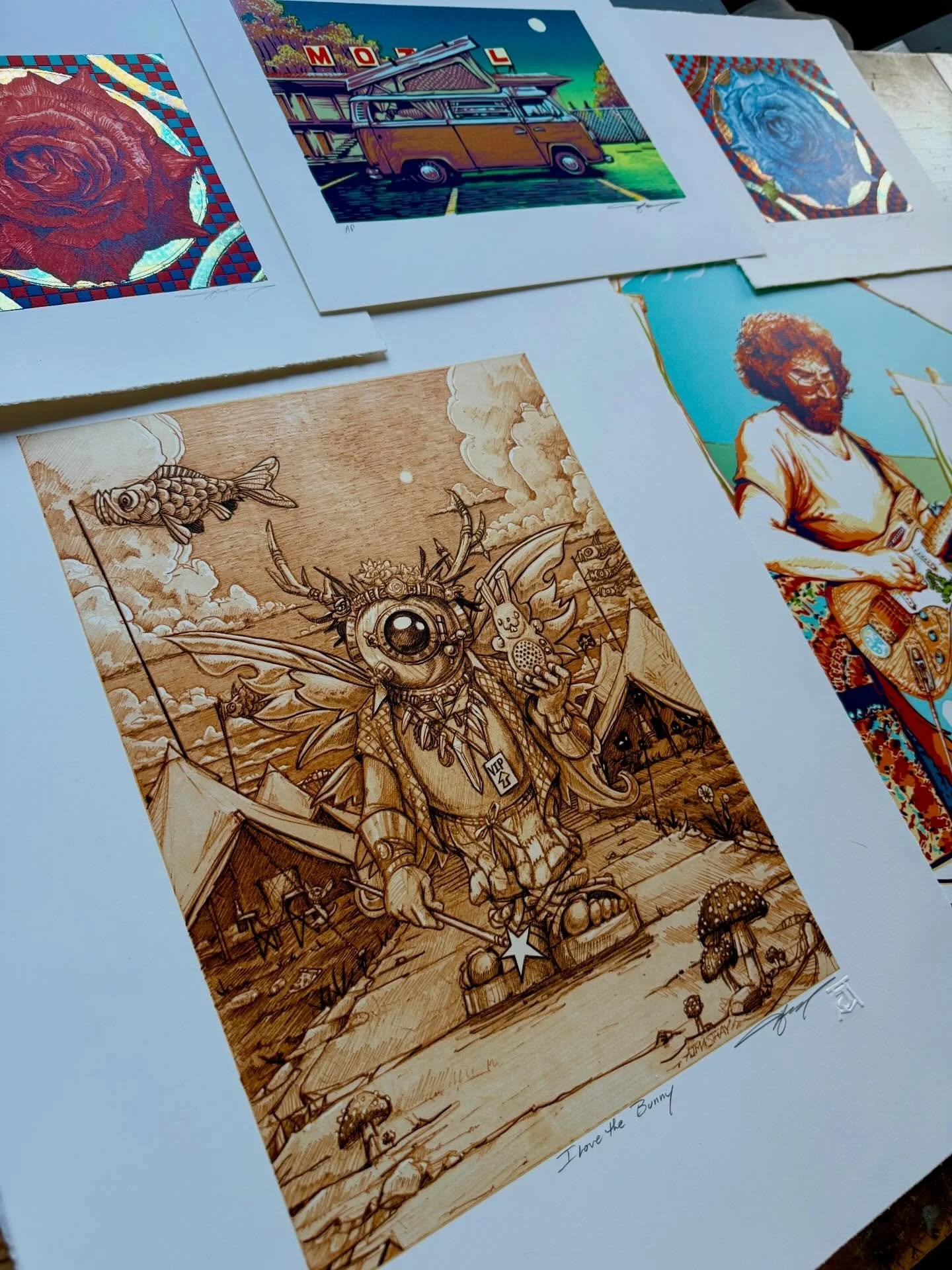 AP (artist proof) drop happening tomorrow - Wednesday, December 10th at noon eastern. Throwing these final prints up on my website - masthaystudios dot com. Mostly my personal APs but there&rsquo;s some numbered prints as well, the handful of Jerrys 