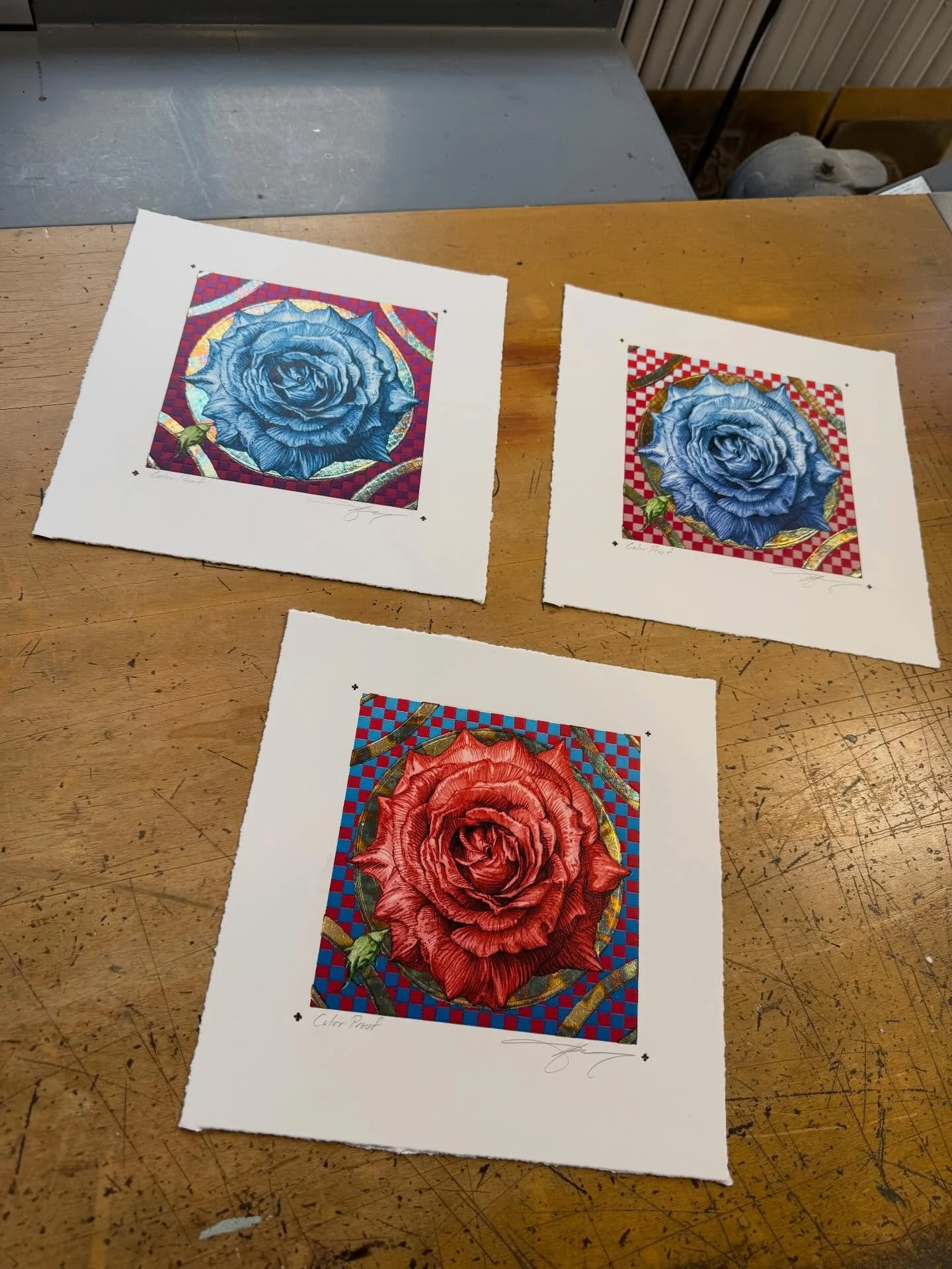 Added a couple more proofs to the website for any weekend warriors that might have missed out yesterday. #ajmasthay #masthaystudios #artist #printmaking #roses