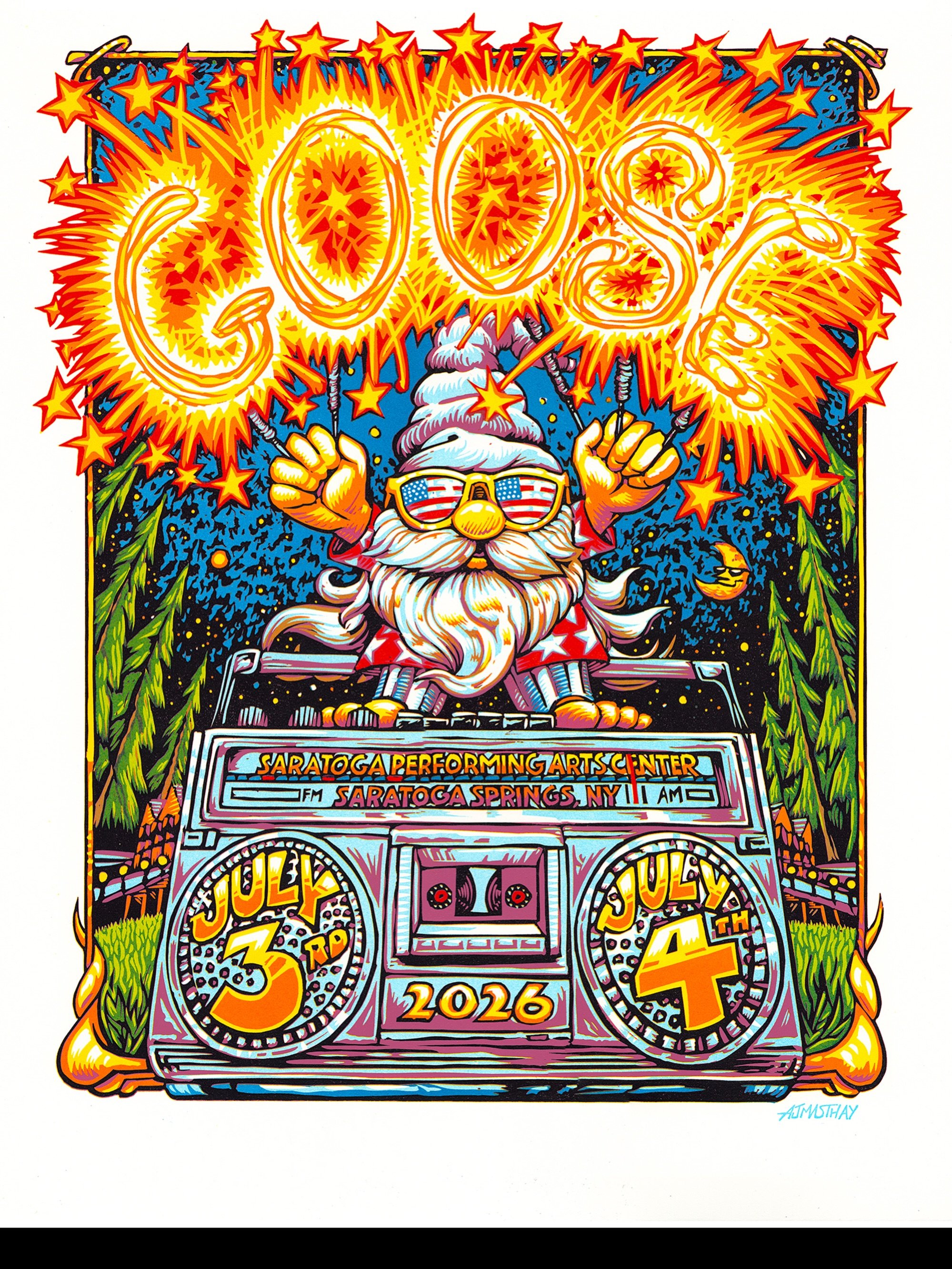 Friendly reminder my latest Goose prints will be available via a lottery system at 12 noon est today through @bottleneckgallery. Good luck to everyone! #ajmasthay #masthaystudios