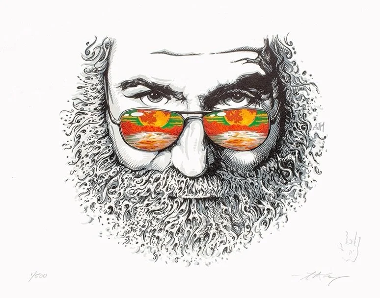 Happy birthday Jerry! 💀🌹🐅🐺
#jerrygarcia #daysbetween #ajmasthay #artist #palmsunday