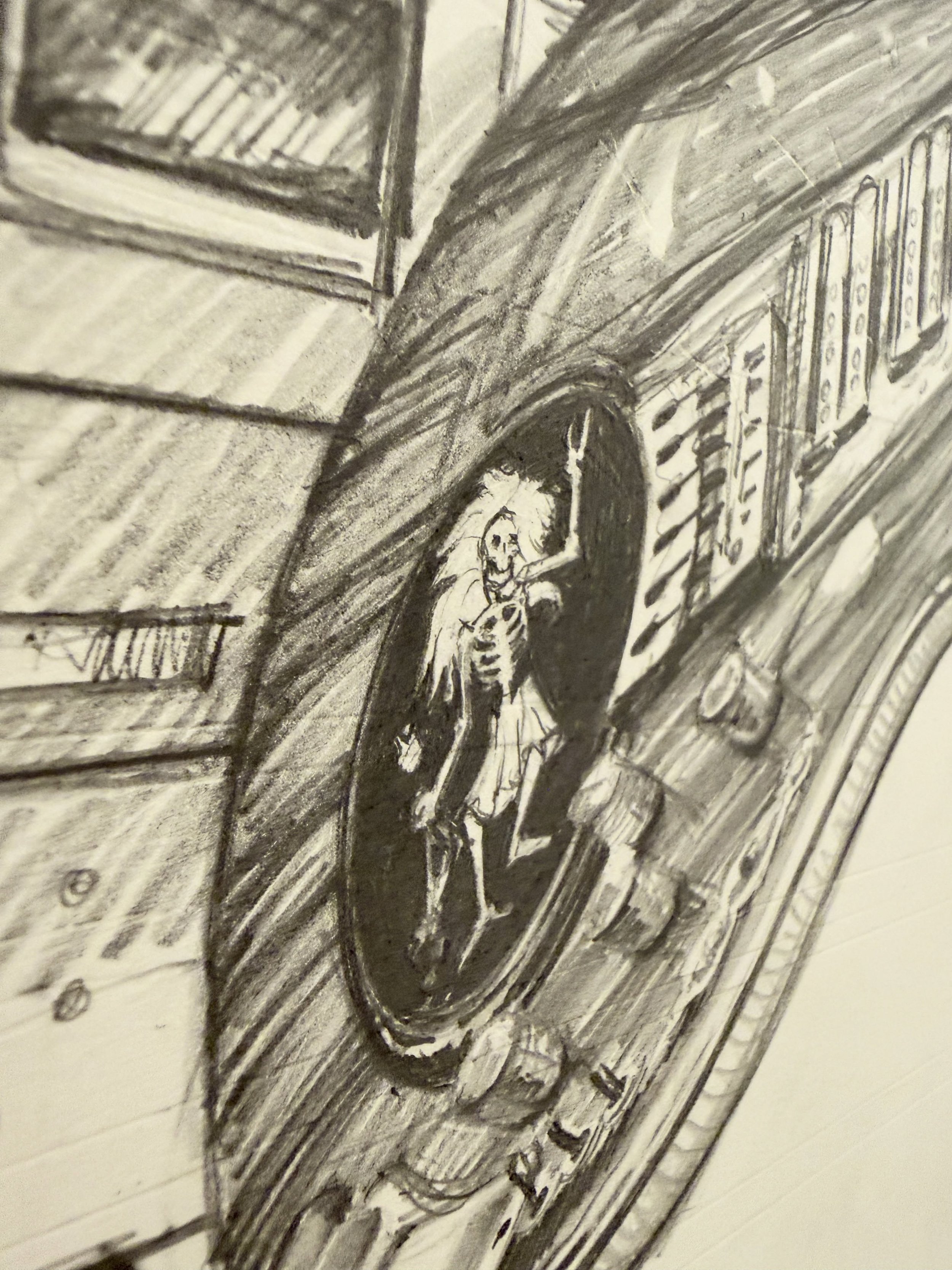 A day late and a dollar short per usual, but I wanted to share a sneak peek into what I&rsquo;ve been working on over the Days Between last week. Very much looking forward to getting this one on press. 💀🌹⚡️#ajmasthay #masthaystudios #rosebud #print