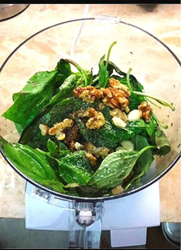 Vegan Basil Walnut Pesto The Vegan Weight Loss Nutritionist