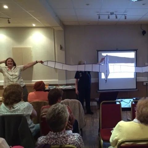 April 2015: Nicole, one of our members, gave us an illustrated talk on her trip to Antarctica to see the wildlife.