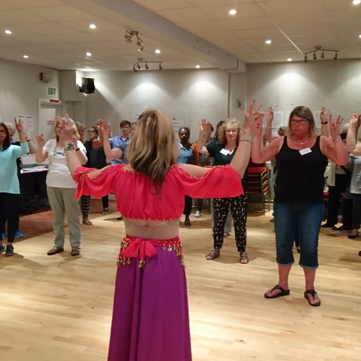 June 2018: Sian Rickard taught us about Bollywood dancing.