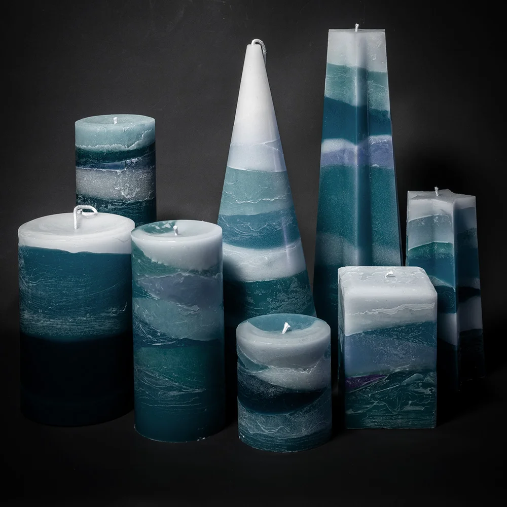 The Skye Storm series candle range.