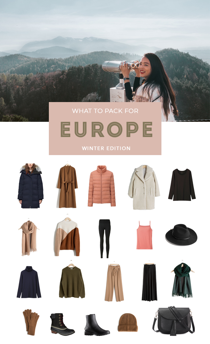 What to Pack for Winter in Europe to stay warm, stylish, and fit everything in a carry on  #PackingList #Packing #PackingTips #PackingHacks #PackingforEurope #Packingforwinter #carryononly