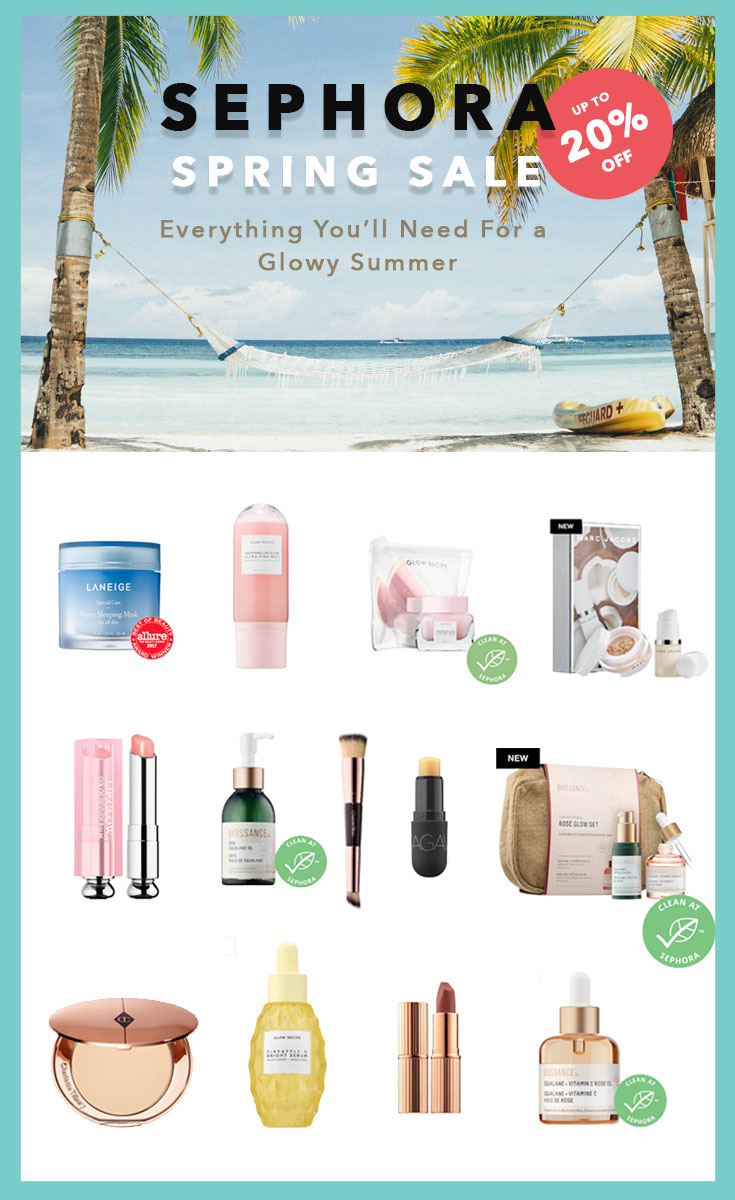 Sephora Spring Sale VIB Insider Sale - What to get during the sale and Sephora coupon code for VIB Sale - Everything you need to get for a glowy skin this summer