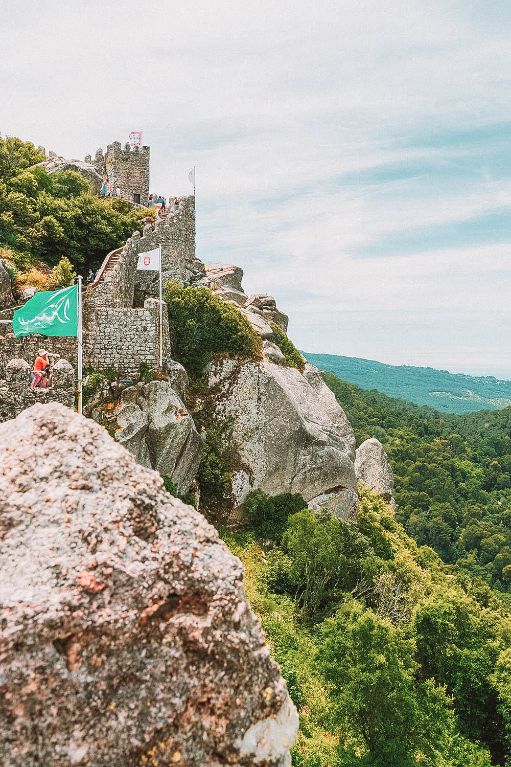 Moorish Castle - Ultimate Guide to Visiting Sintra Portugal in a day trip from Lisbon Portugal  #Sintra #Lisbon #Portugal #Europe