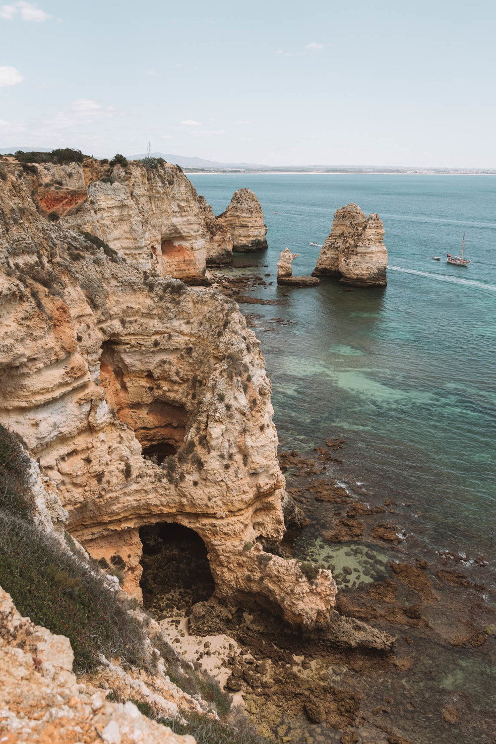 Ponta da Piedade Lagos Portugal - 3 Day itinerary in Lagos including complete guide to Lagos Algarve #Portugal #Europe 