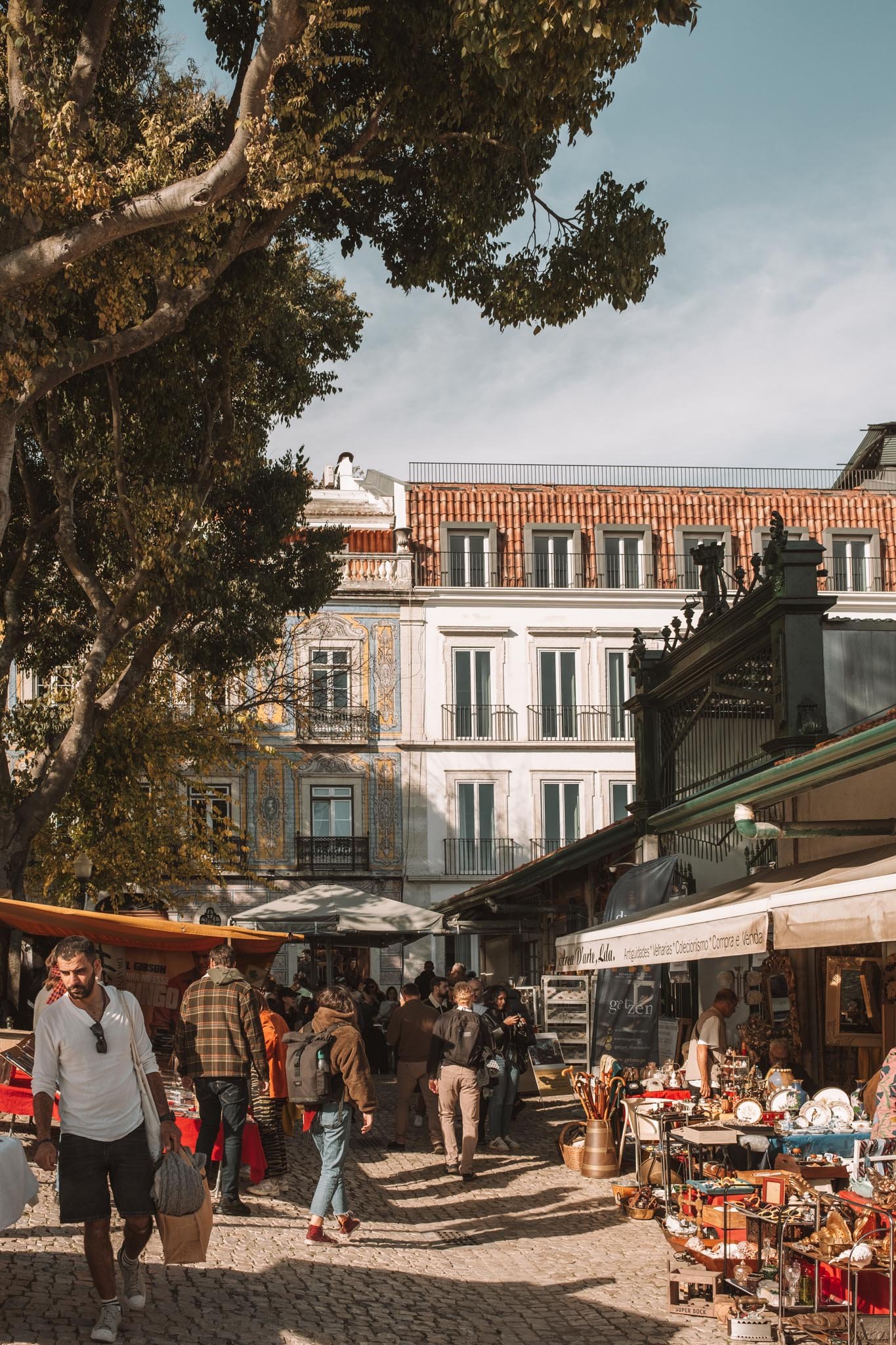 Shopping in LIsbon flee market