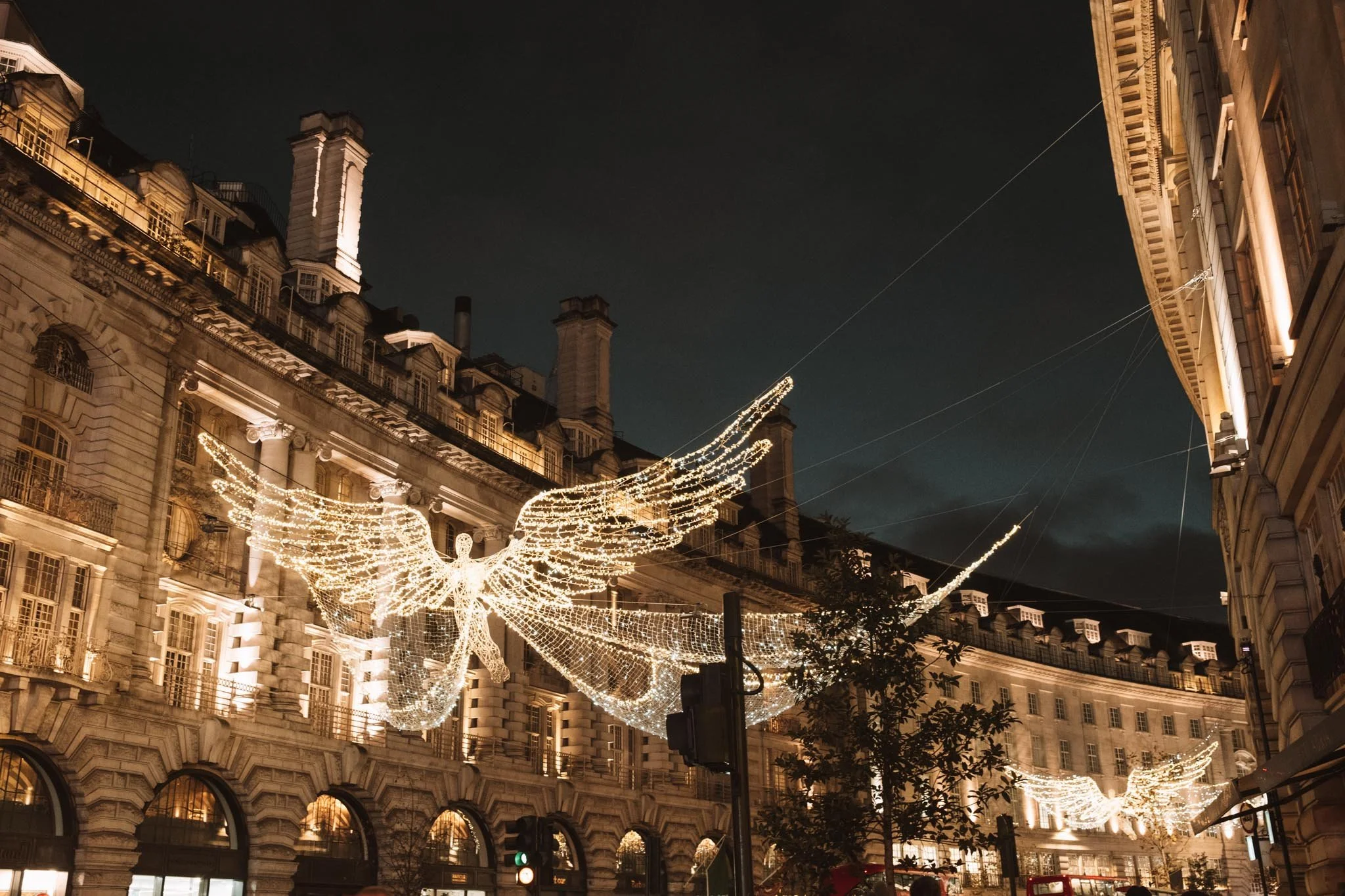 London in December Christmas Lights