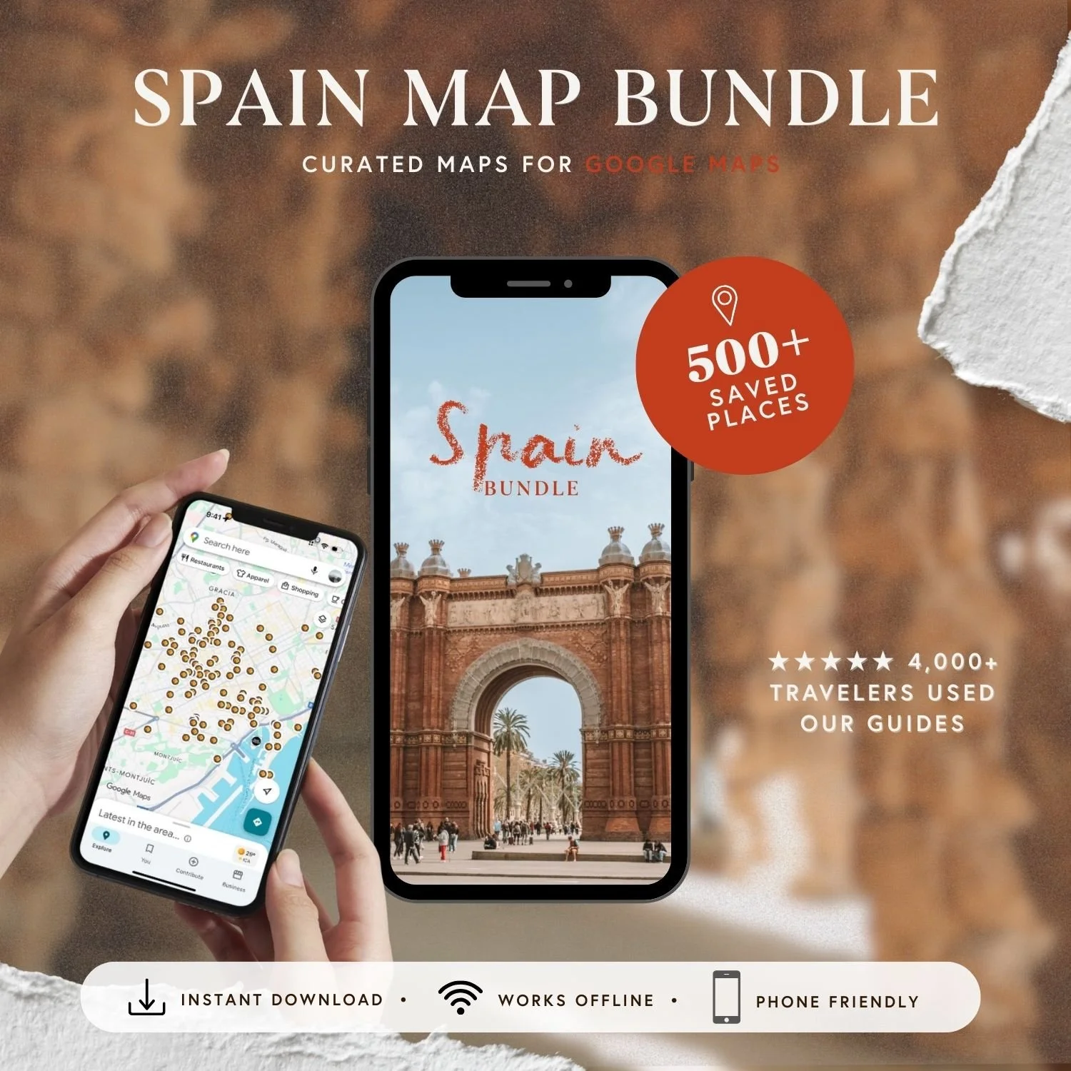 Spain Saved Map Bundle | In Between Pictures