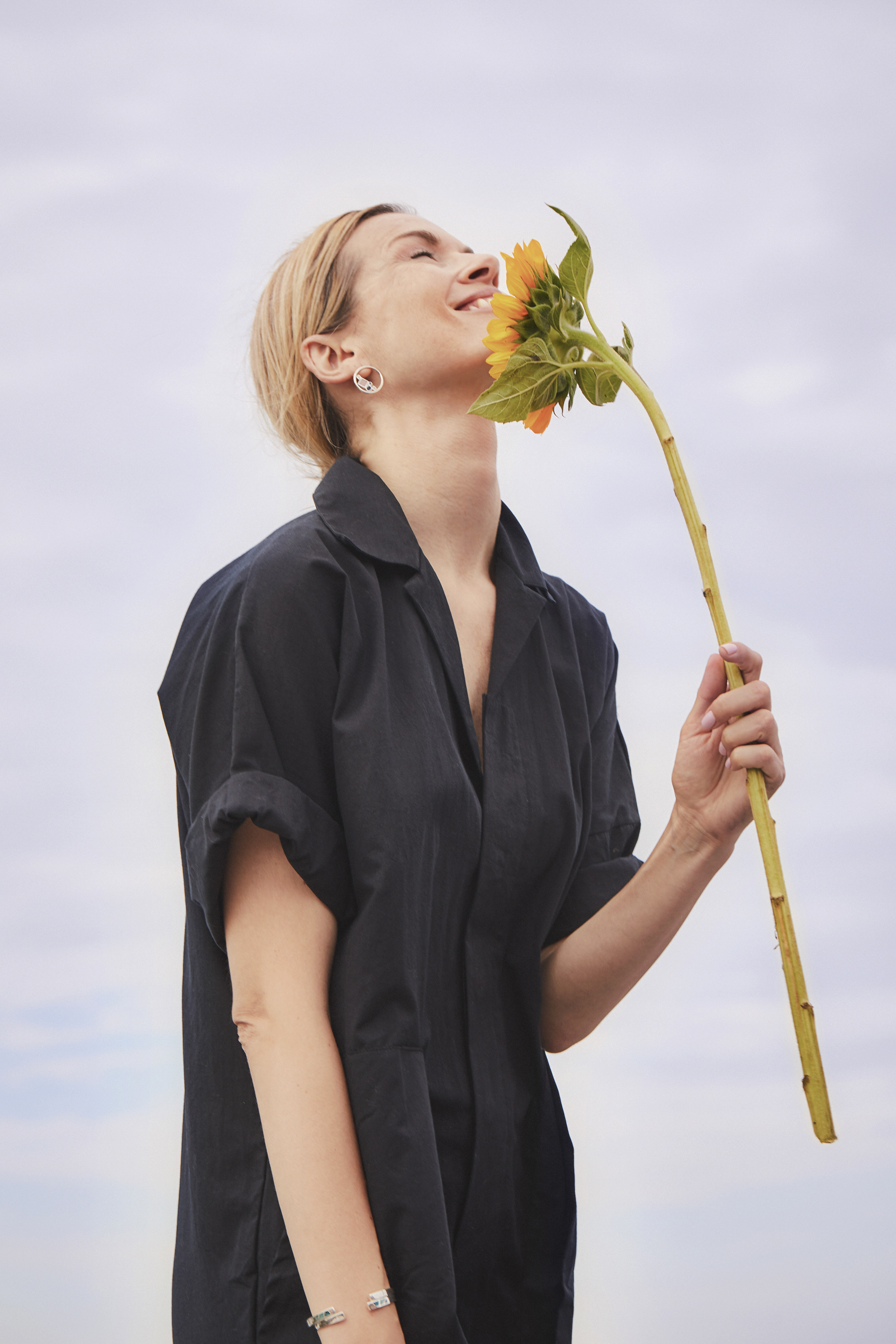 Colors of Nepal Rose Quartz Earring