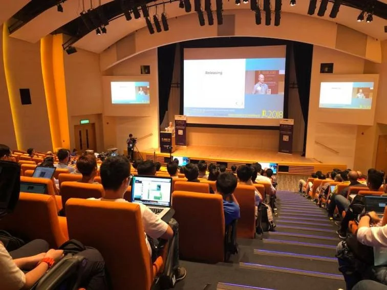 Simon talking about Maintaining Open Source While Maintaining Your Sanity!