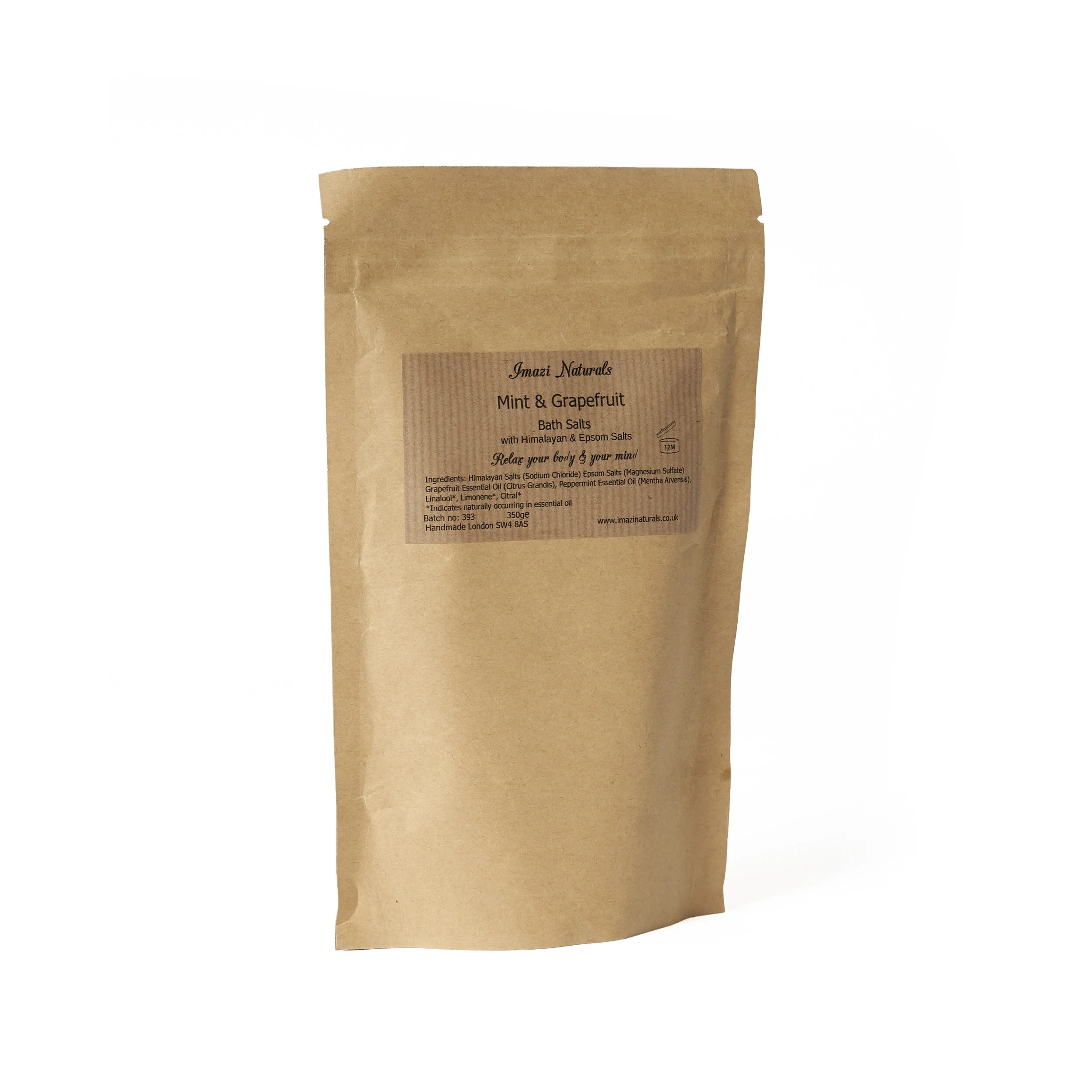 Mint and Grapefruit Bath Salts 350g