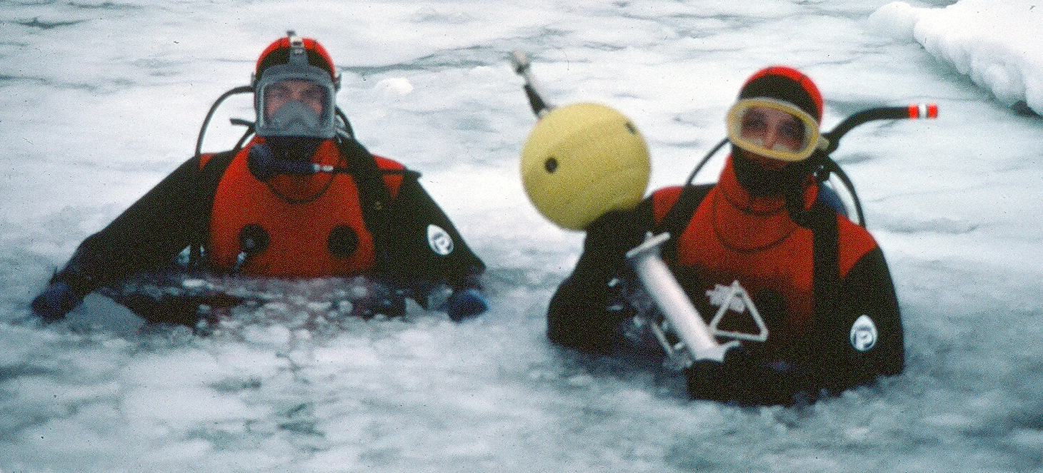 Installing Current Meter through Arctic Ice