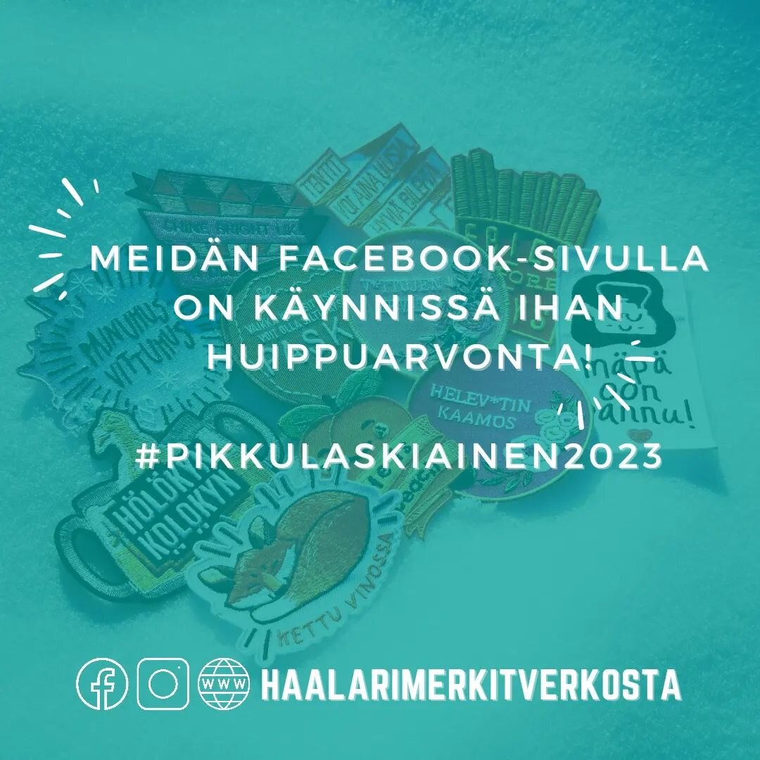 Meid&auml;n Facebook-sivuillamme on iha huikee arvonta k&auml;ynniss&auml;! 🤩 Me arvotaan lippua @pikkulaskiainen tapahtumaan 16.2.2023 sek&auml; meid&auml;n haalarimerkkipakettia, joten ei muutakuin kipin kapin osallistumaan! 🥳

BION LINKIST&Auml;