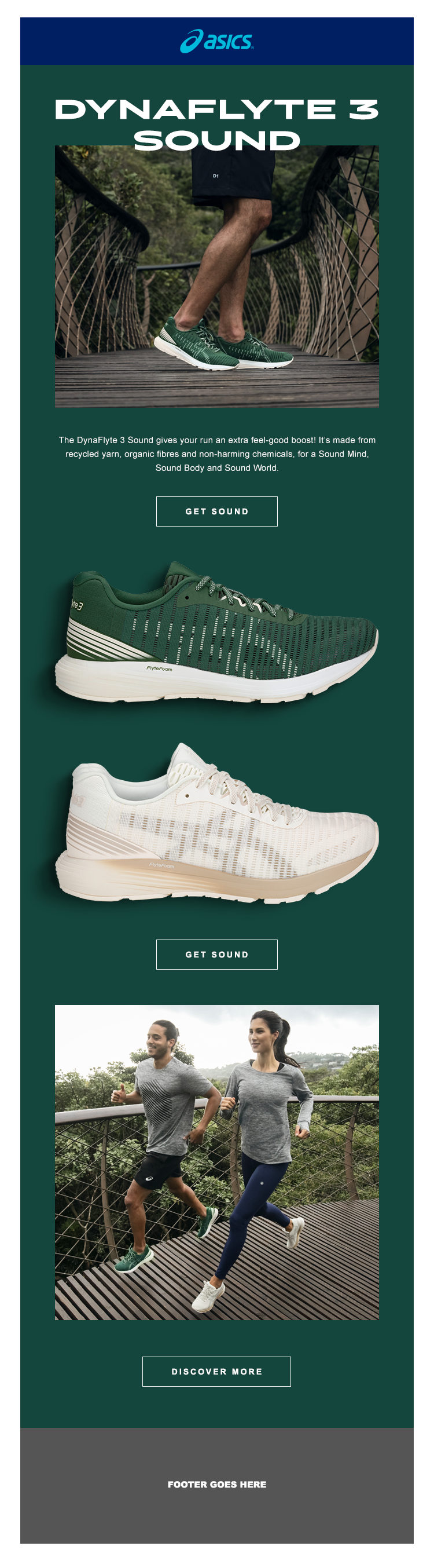 Asics email design