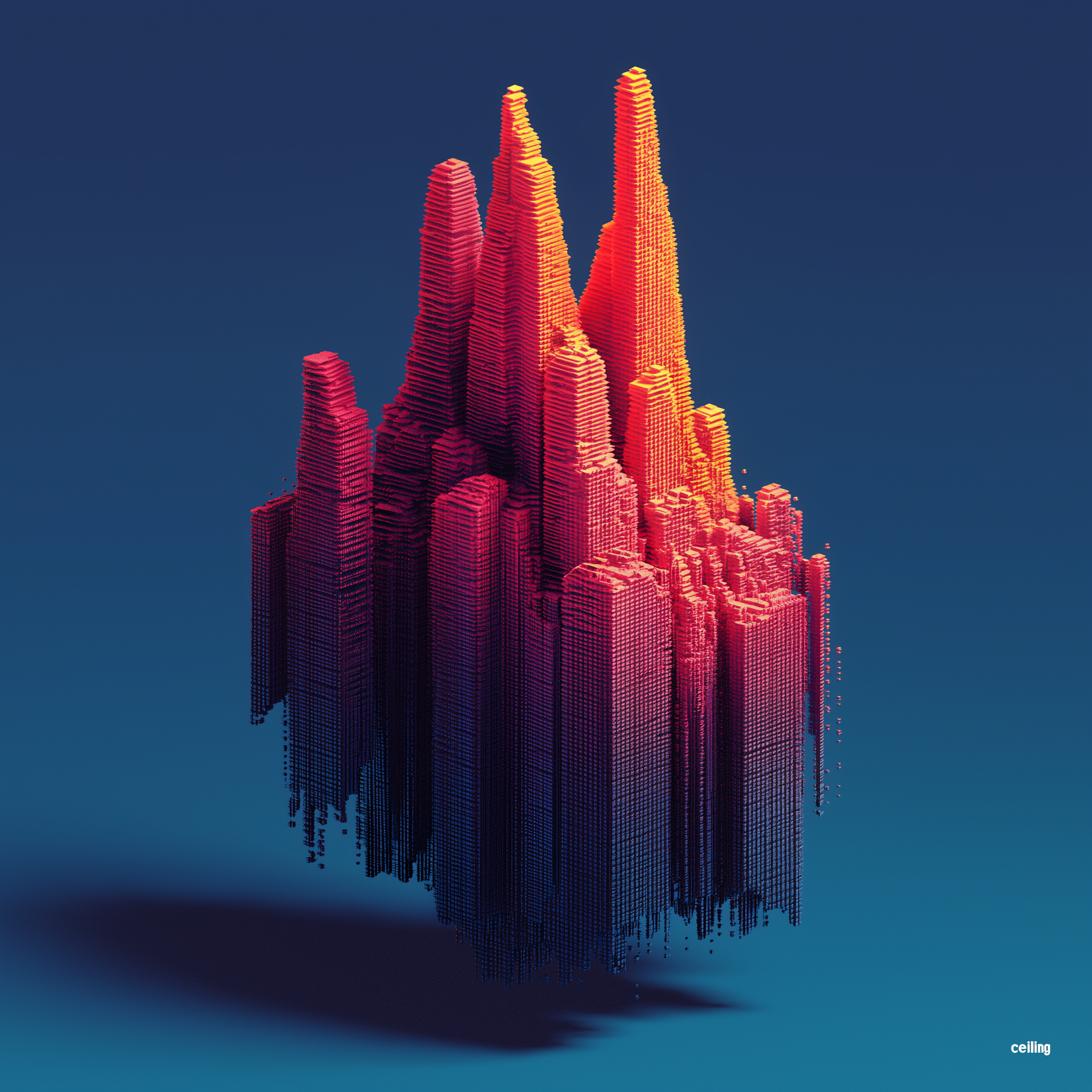 Rock – red cliffs of distortion