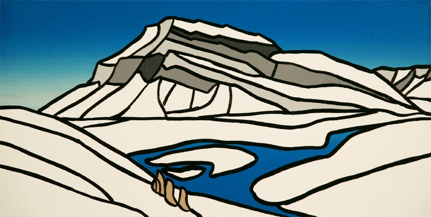 Rundle Moutain Valley, Winter