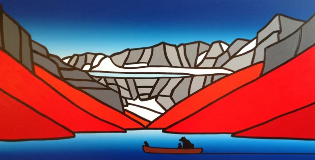 "What A Special Day" Thought Mother Bear
24" x 48" Acrylic on Canvas
Jason Carter, 2015
Sold