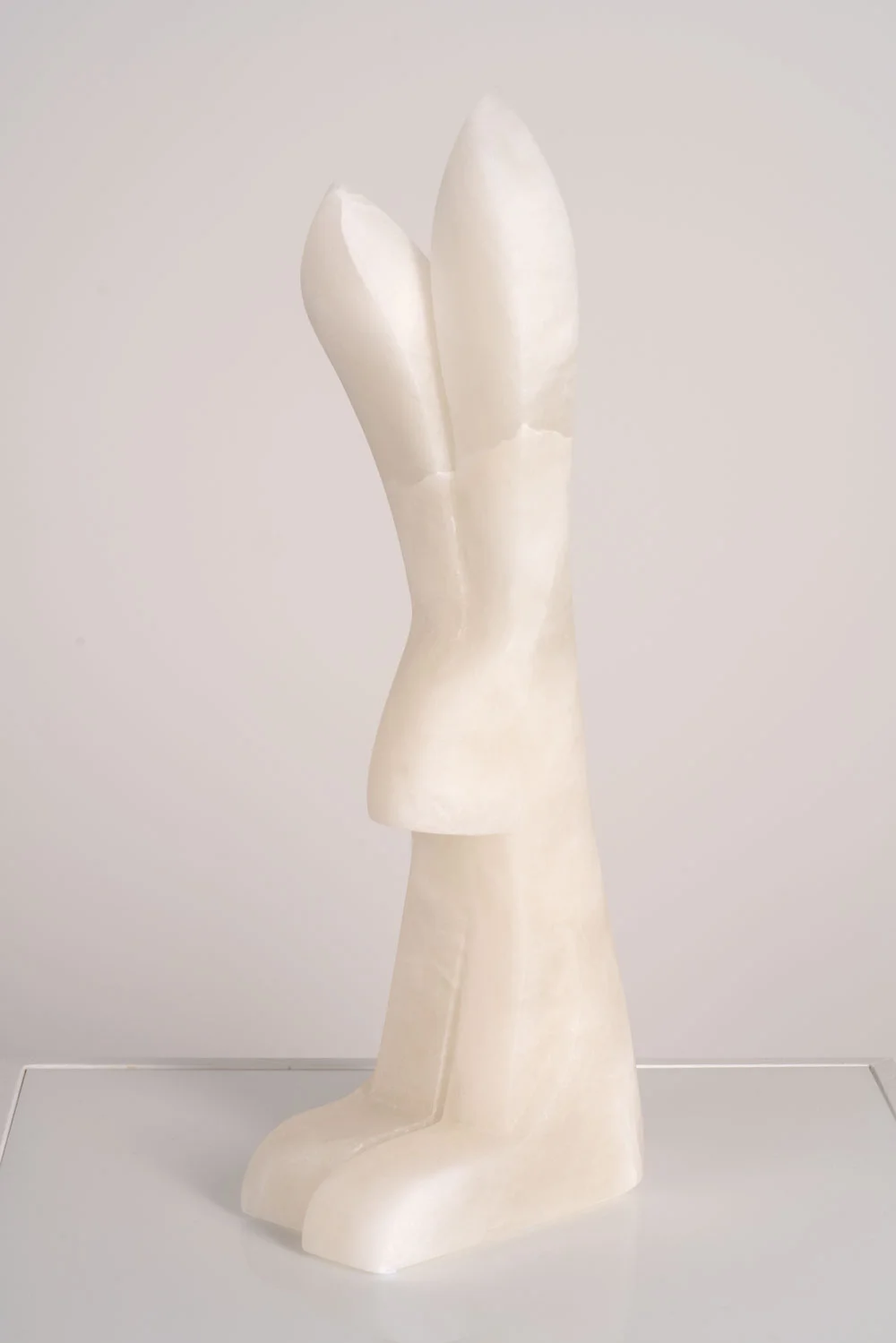 The Curious Rabbit Italian Alabaster 4” W x 8” L x 19” H Jason Carter, 2019 SOLD