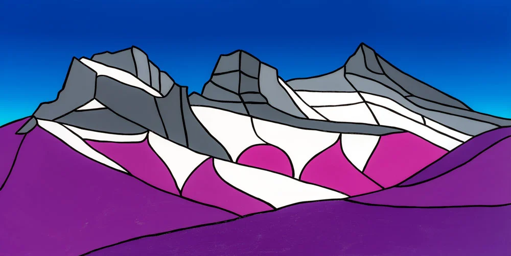 Three Sisters In New Light 60” x 30” Acrylic on Canvas Jason Carter, 2019 SOLD