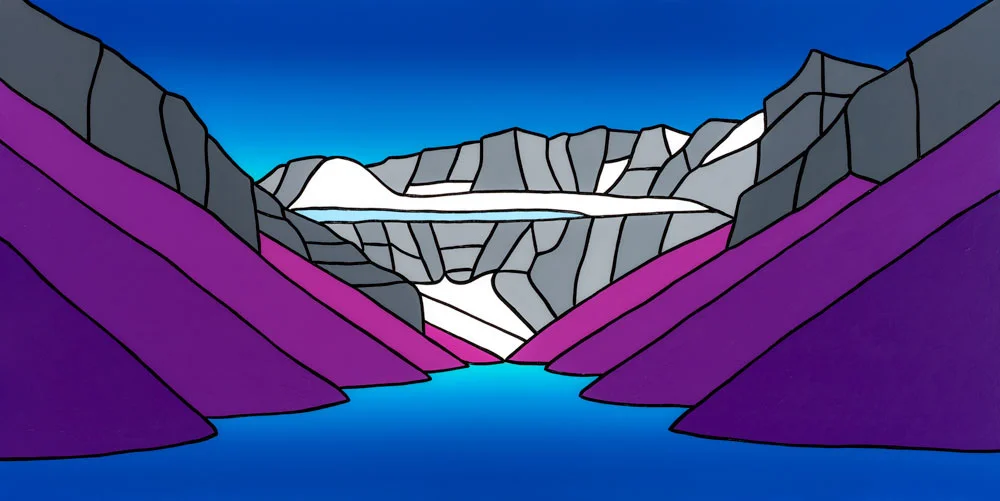 Lake Louise Nightfall 60” x 30” Acrylic on Canvas Jason Carter, 2019 SOLD