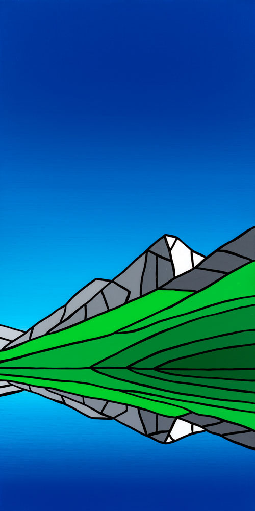 Mount Rundle Reflection, Summer 20” x 40” Acrylic on Canvas Jason Carter, 2019 SOLD