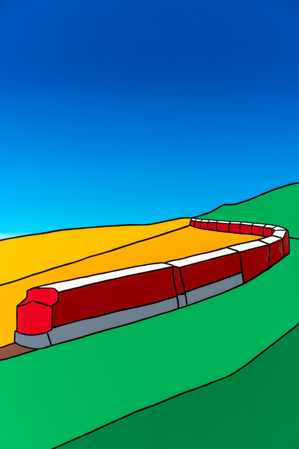 The Train 40" x 60" Acrylic on Canvas Jason Carter, 2016 $4300