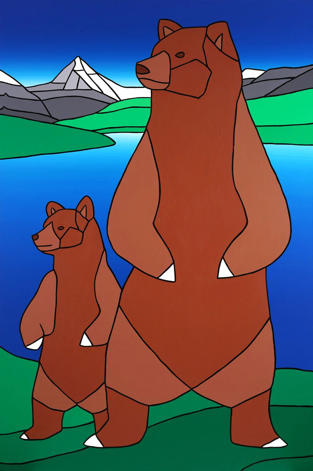 Adulting: The Life Of Mother Bear 48" x 72" Acrylic on Canvas Jason Carter, 2017 SOLD