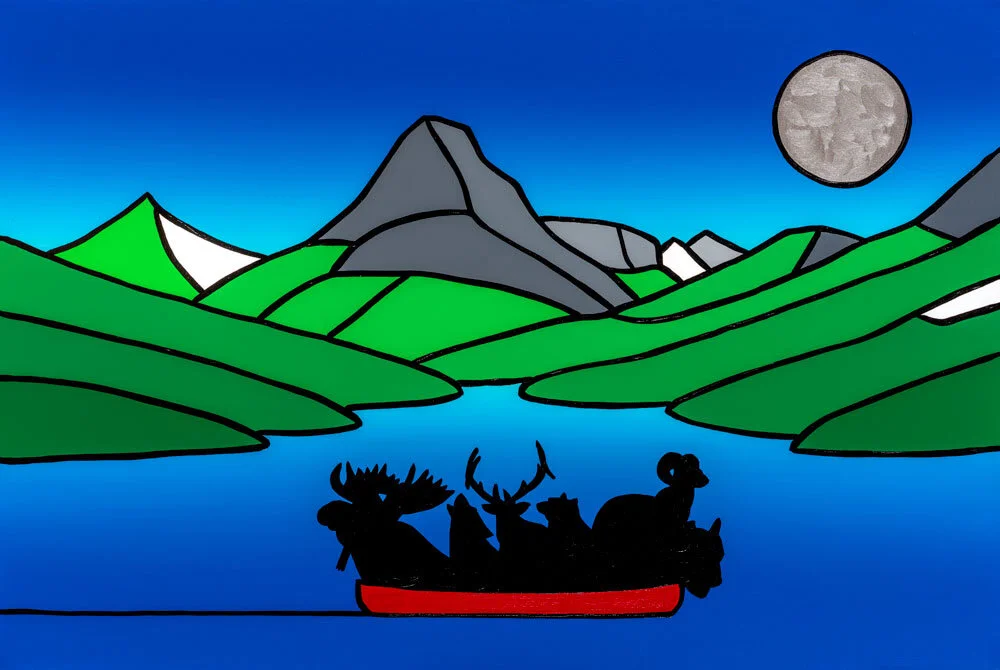 The Wild Party By The Light Of The Silvery Moon 30” x 20” Acrylic on canvas Jason Carter, 2019 SOLD