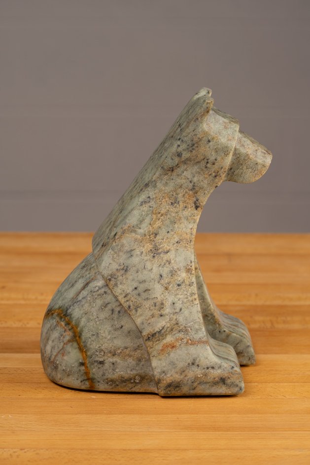   The Patient Bear Cub &nbsp;  8” x 6” x 4”&nbsp;  7 PDS  Indian Soapstone&nbsp;  Jason Carter, 2023  $1550 