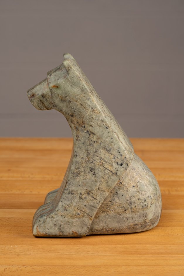   The Patient Bear Cub &nbsp;  8” x 6” x 4”&nbsp;  7 PDS  Indian Soapstone&nbsp;  Jason Carter, 2023  $1550 