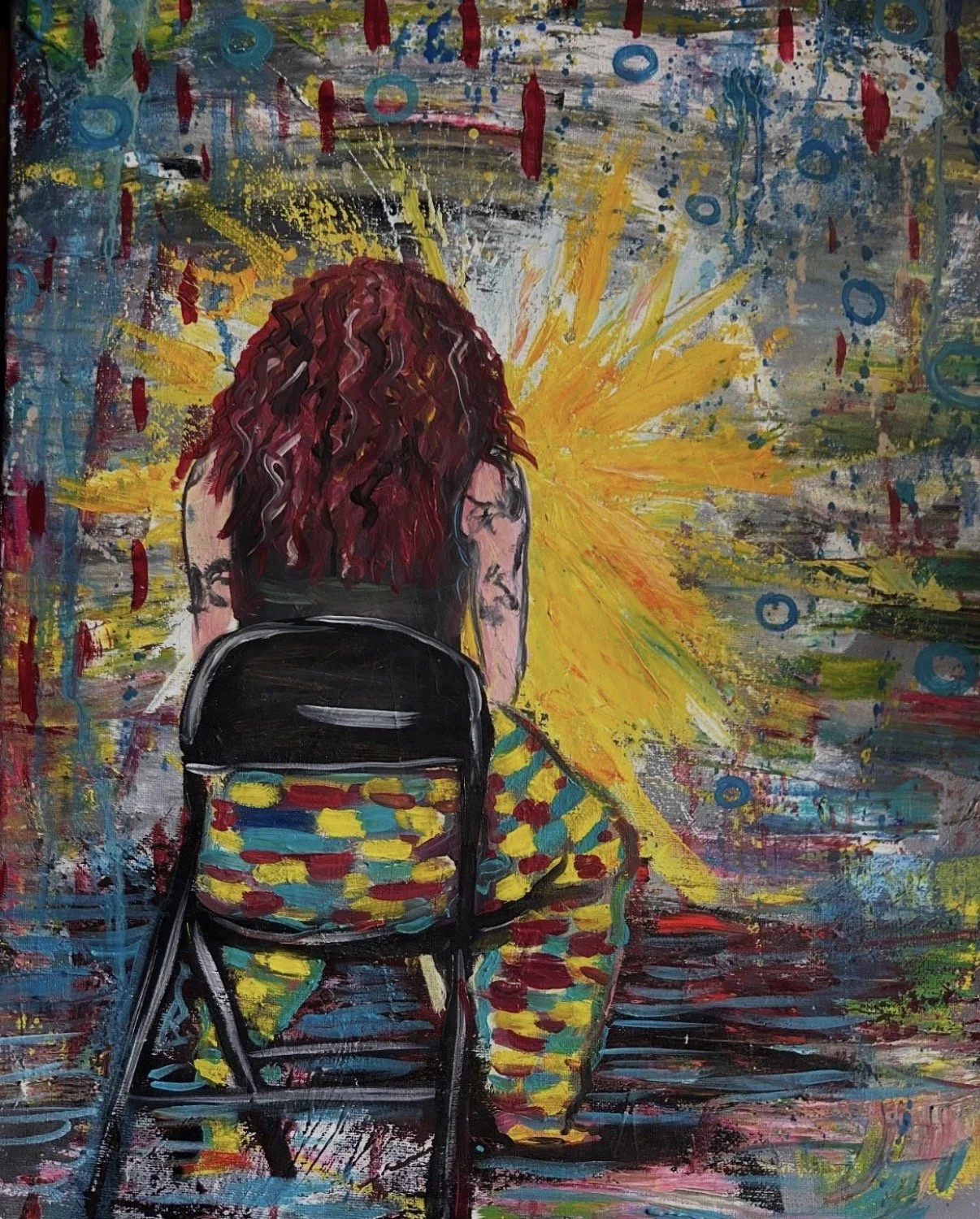 Sitting Staring at a Wall