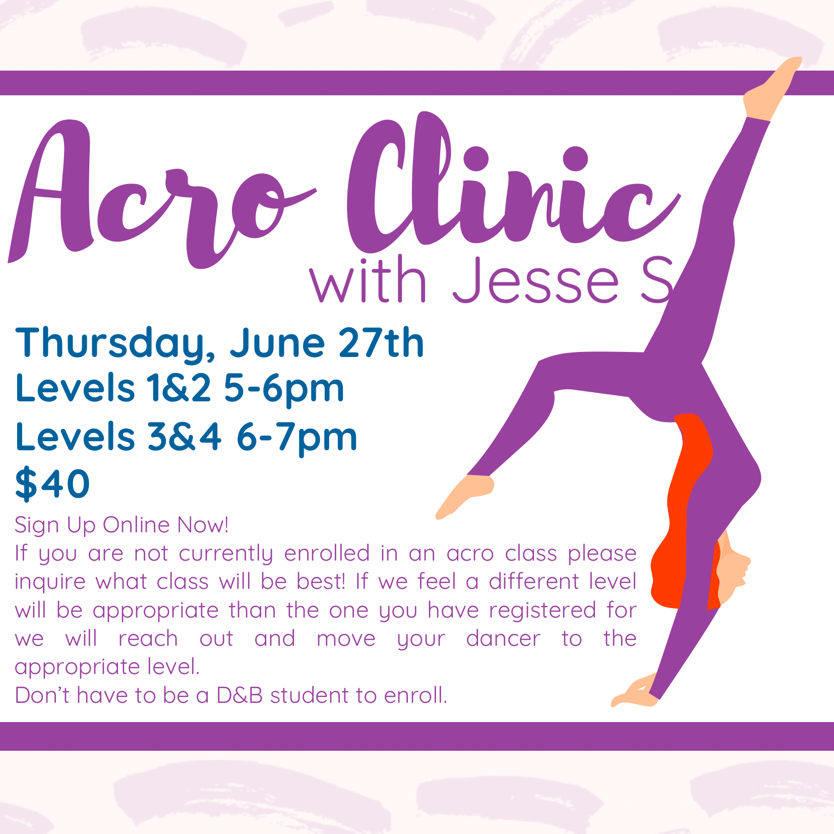 Acro Clinic with Jesse So