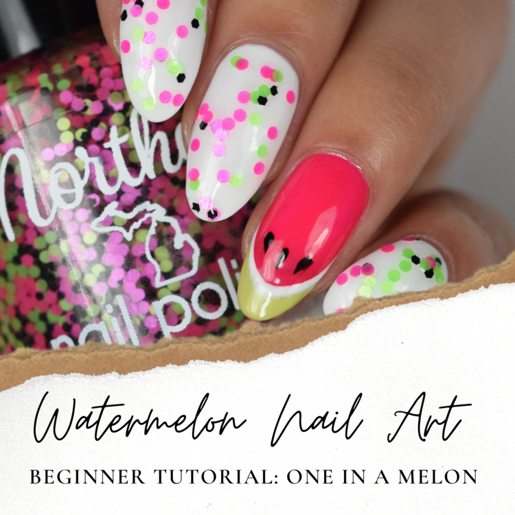 Beginner Watermelon Manicure ~ Nail Art Tutorial | Northern Nail Polish